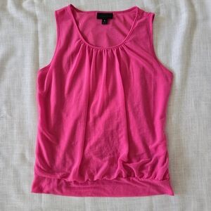 Worthington  Top Women’s Bright Pink Sheer Sleeveless blouse Size S Small